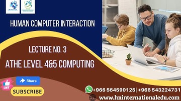 Human Computer Interaction Lecture No. 3