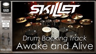Skillet - Awake and Alive (Drum Backing Track) Drums Only