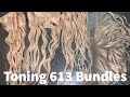 How To Tone 613 Bundles and Frontal| Icy Blonde| FT. Monstar Hair Aliexpress
