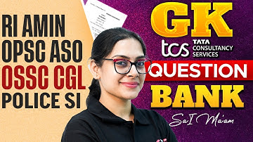 OPSC ASO, OSSC CGL, Odisha SI 2025 | GK Question | PYQs by Sai Ma