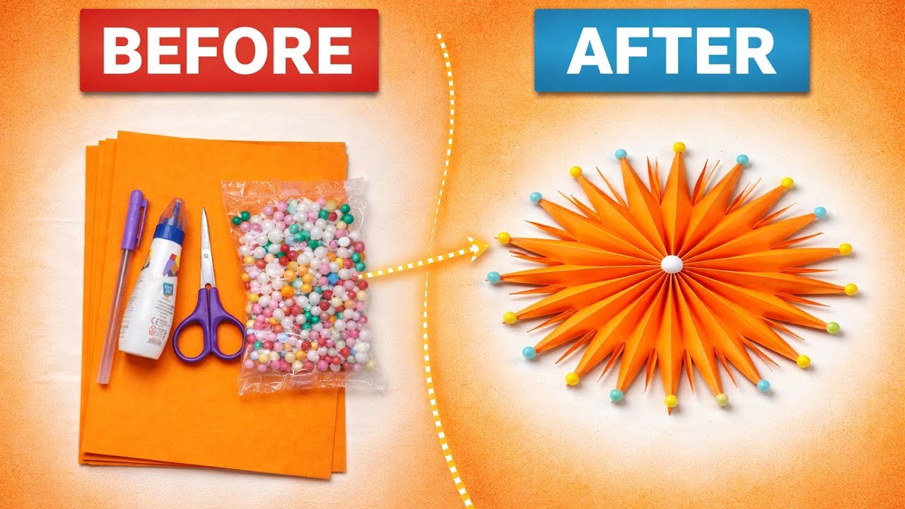 How to make Easy Paper Craft for Home Decoration |DIY paper Craft  #craftideas#viralvideo  