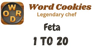 Word Cookies Feta Answers [1 to 20 Levels] | Under Legendary chef Category screenshot 2