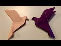 Origami Taube falten mit Papier - Vogel basteln - DIY Paper Bird - оригами