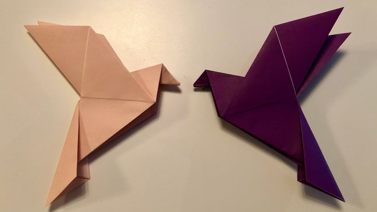 Origami Taube falten mit Papier Vogel basteln DIY Paper Bird оригами YouTube