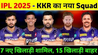 IPL 2025 Kkr Team - Kkr Retained Players 2025 || Kkr Target Players List 2024