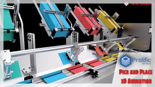 Pick and Place Robot Mechanism | Robotic Arm | Robot Mechanism | Process Animation Project