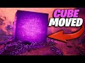 FORTNITE - CUBE AT BELIEVER BEACH JUST MOVED FOR A THIRD TIME IN GAME ( LIVE GAMEPLAY )