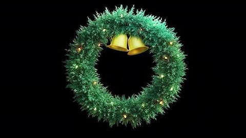 Christmas 2024 wreath with alpha channel | Motion Graphics template - Envato elements