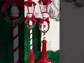 Raz 18.25" or 21" Lighted Red and White Christmas Lamp Post