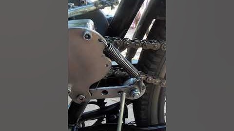Motorized Bicycle spring tensioner modification