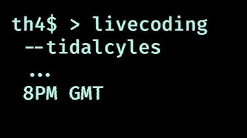 Tidal Cycles Live-coding