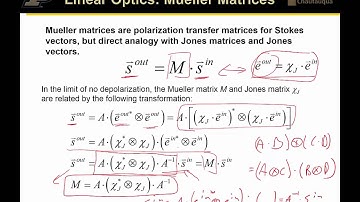 5_01 Review of linear Mueller and Stokes analysis