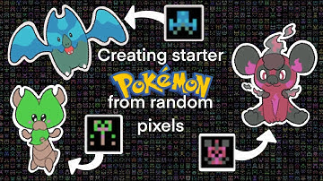 Creating STARTER pokemon from randomly generated pixels