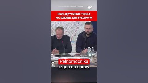"Nienajgorsze przejęzyczenie" Donalda Tuska na sztabie kryzysowym