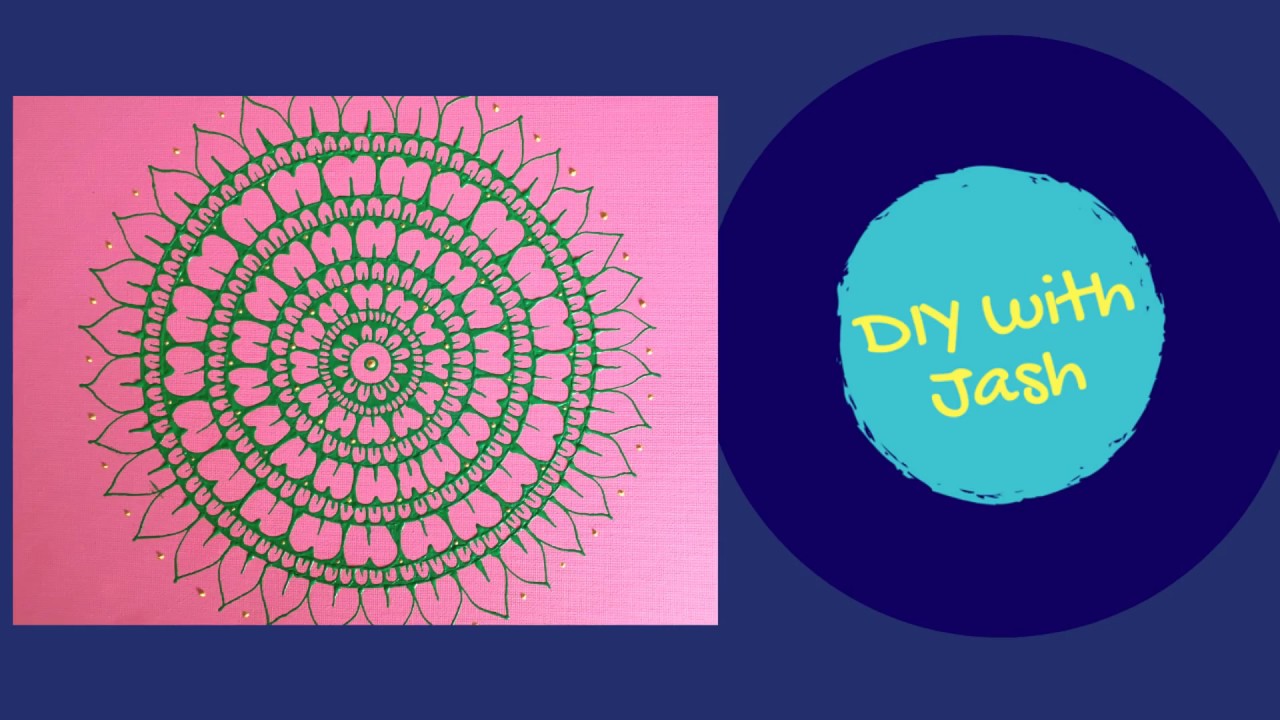 Mandala Art on Canvas YouTube