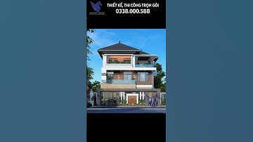 Mẫu nhà hiện đại 3 tầng mái nhật. #youtubeshorts #shorts