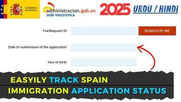 How to check SPAIN Immigration Visa Application status by Application number / NIE number