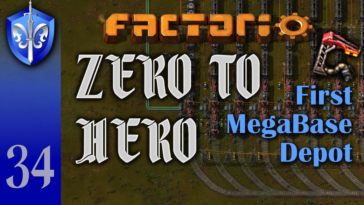 Factorio 1.1 Zero to Hero, Ep 34: FIRST MEGABASE DEPOT - Tutorial, Guide, LetsPlay, Walkthrough