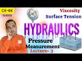 Pressure measurement hydraulics diploma civil 4th semester, CE4K, imp question #pressuremeasurement