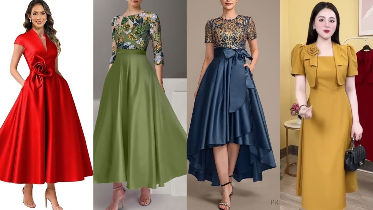 Новые модели женских платьев. Красивые цвета, привлекательный дизайн