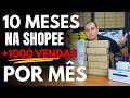 (análise de loja) Loja com 10 meses na Shopee fazendo +1000 vendas por mês