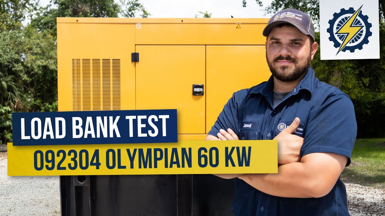 Load Bank Testing a 60kW Olympian Diesel Generator | 31-Point Inspection | Generator Source