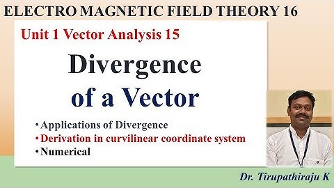 EMF16 Divergence of a Vector