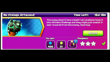 Easy 3 star No strings Attached Challenge COC