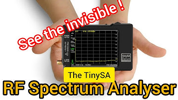 TinySA Spectrum Analyser Review & Unboxing and Tests with Oscilloscope | RF Analyser