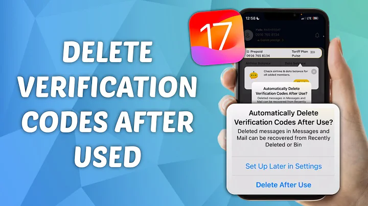 How to Automatically Delete Verification Codes After Use on iPhone! (iOS 17)