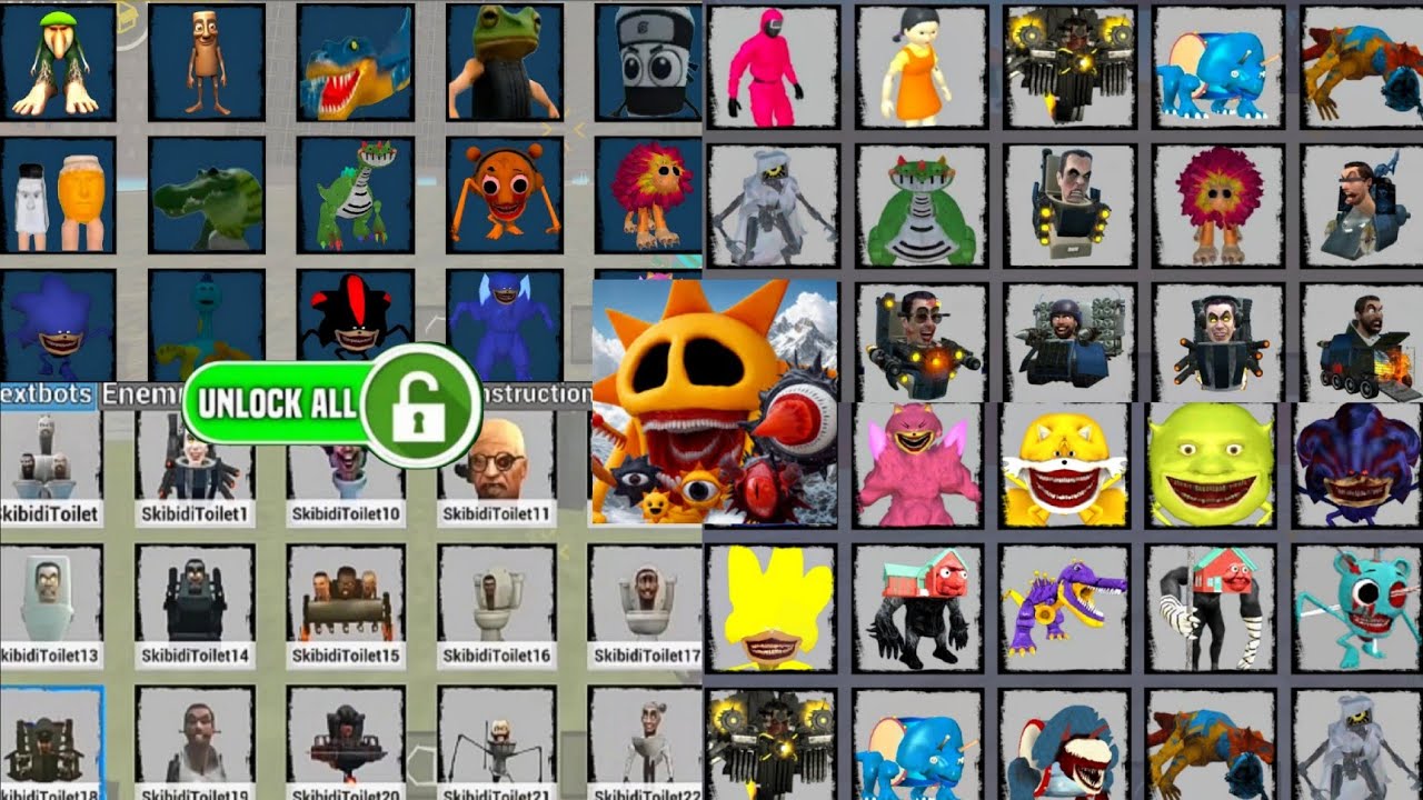 Sandbox in space unlocked all free cool characters tung tung sahur all monsters 😱 chasing nextbots 🔥