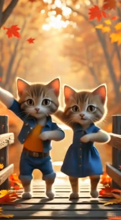 Cute kittens dancing #catshorts #catdance #catshorts #catlovers #viralshorts #funnycats #ai #short