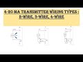 4-20 mA Transmitter Wiring Types : 2 Wire, 3 Wire, 4 Wire