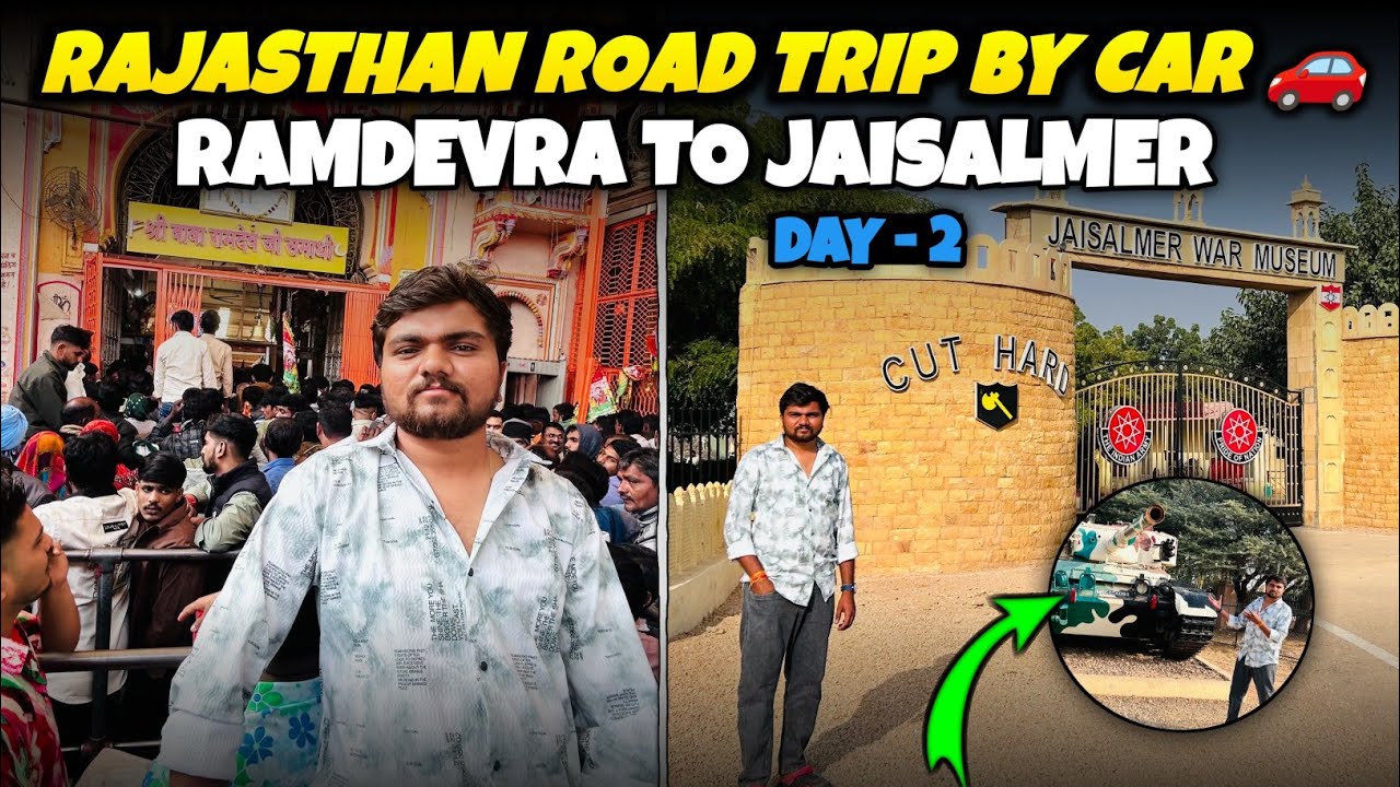 Ramdevra To Jaisalmer  🚗 Rajasthan Road Trip | Day - 2