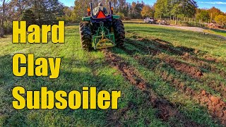 Hard Clay Soils - Aeration Lime and Subsoiler on Fields