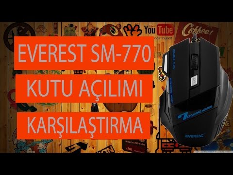 Everest SM-770 Gaming Mouse [-Kutu Açılımı VE Karşılaştırma-]