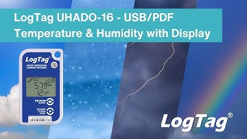 LogTag UHADO-16 - USB/PDF Temperature & Humidity with Display