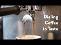 Dialing espresso to taste: brewing temperature.