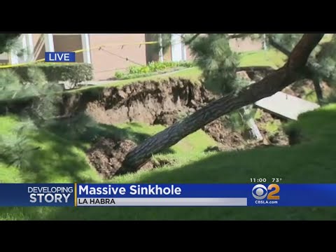 Enormous Sinkhole Opens In Middle Of La Habra Condominium Complex