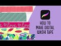 HOW TO MAKE DIGITAL WASHI TAPE : Using Procreate to create custom items for your planner