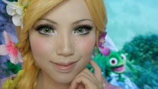 Disney's Tangled Rapunzel Makeup Tutorial( Ft. Flynn and Pascal)