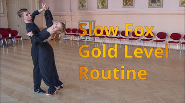 Slow Foxtrot Gold Level Choreography | Curved Three Step, Back Feather, Open Impetus