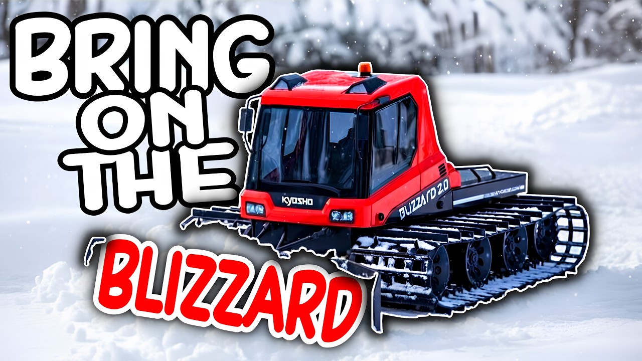 Plowing My Driveway with the Kyosho Blizzard 2.0 - YouTube