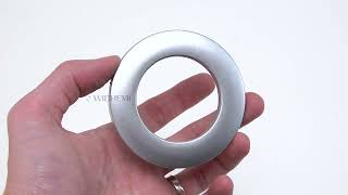 WICHEMI 50PCS Curtain Grommets 40mm Inner Diameter Plastic Curtain Rings Nanoscale Low Noise