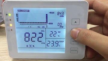 SA1200P CO2 Monitor Temperature and Humidity Manual Calibration