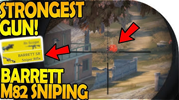 BARRETT SNIPING (*STRONGEST GUN* in Game) - Rules of Survival Battle Royale Gameplay YouTuber Duos