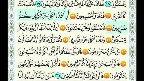 سوره القلم من 20الى30ماهر المعيقلي