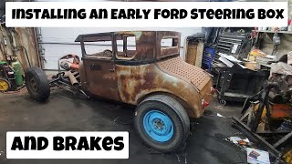 Installing an Early Ford F1 Steering Box  All Junk Parts in my 1927 Model T Rat Rod