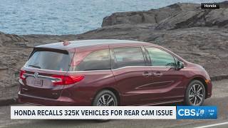 Honda recalls more than 325,000 Odyssey minivans over rearview camera defect