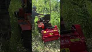 This multi-functional crawler tractor can handle weeding just by changing the attachment